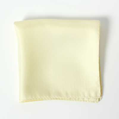 CF-1117 Japanese-made Twill Weave 16 Momme Silk Chief Light Yellow