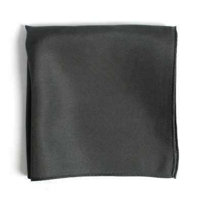 CF-1205 Made In Japan Twill-Weave 16 Momme Silk Chief, Charcoal