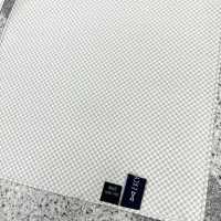 CF-985 Domestic Silk Pocket Square Moss Stitch Pattern Light Gray[Formal Accessories] Yamamoto(EXCY) Sub Photo
