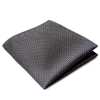 CF-986 Domestic Silk Pocket Square Moss Stitch Pattern Black