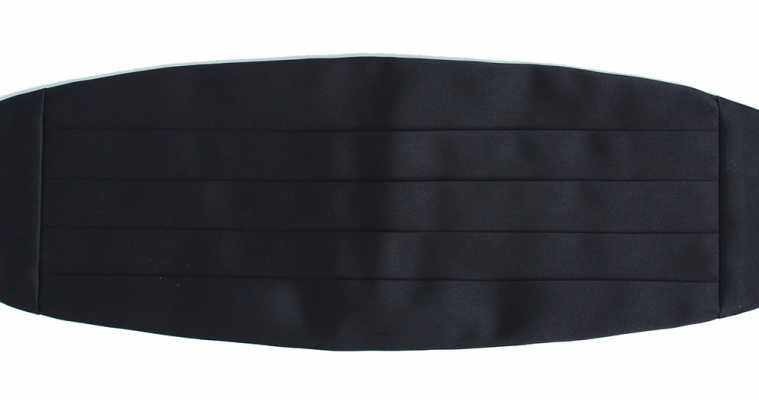 CM-100 Pure Silk Cummerbund Midnight Blue