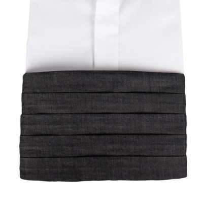 CM-D02 Pima Cotton Denim Cummerbund Navy Blue