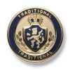 EX130 Made In Japan Metal Button For Suits And Jackets, Gold/Navy Blue