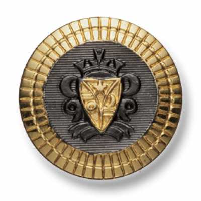 EX201 Japanese-made Metal Buttons For Suits And Jackets, Gold X Silver Combination