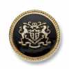 EX247 Made In Japan Metal Buttons For Suits And Jackets, Gold/Black