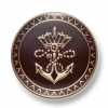 EX257 Made In Japan Metal Button For Suits And Jackets Gold/Red