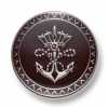 EX258 Made In Japan Metal Button For Suits And Jackets Silver/Red