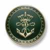 EX259 Made In Japan Metal Buttons For Suits And Jackets Gold/Green