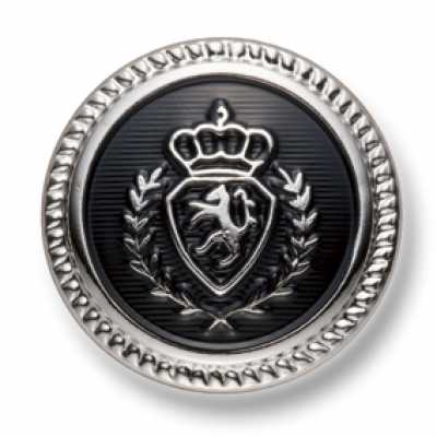 EX262 Made In Japan Metal Buttons For Suits And Jackets Silver/Black