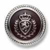 EX266 Made In Japan Metal Buttons For Suits/Jackets Silver/Red