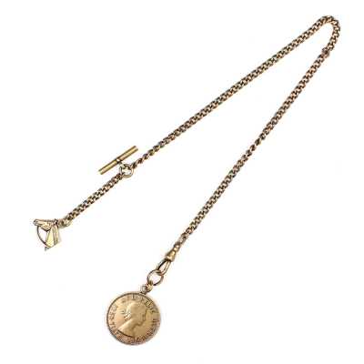 FOB-G Gold Fob Chain For A Classic Vest Style