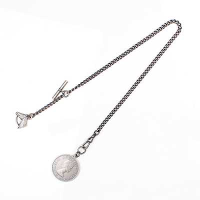 FOB-S Silver Fob Chain For Classic Vest Style