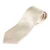 HVN-11 VANNERS Textile Used Handmade Tie Houndstooth Pattern Champagne Gold