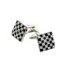M-1 Cufflinks Square Black &amp; White