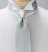 NE-30 Japanese-made Formal Necktie Satin Silver