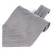 RAS-06 Ascot Tie Made With Ring Heart Fabric, Gray Herringbone