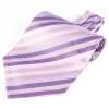 RAS-07 Ascot Tie Made Of Ring Heart Textile , Purple Multi-stripe