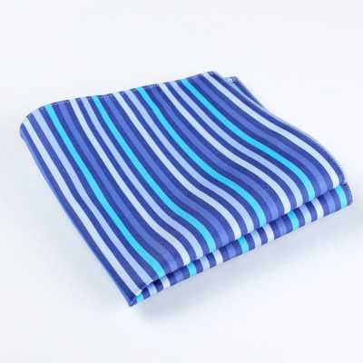 Ringhart Fabric From England, Multi-stripe Pattern, Blue Handkerchief