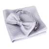 VBF-10 VANNERS Textile Bow Tie Houndstooth Pattern Light Gray