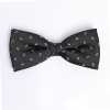 VBF-22 VANNERS Textile Used Bow Tie Paisley Dot Black