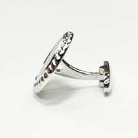 A-1-C Sterling Silver Formal Cufflinks Onyx Silver Round[Formal Accessories] Yamamoto(EXCY) Sub Photo
