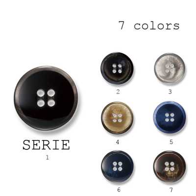 Italian-made Polyester Button For Suits And Jackets