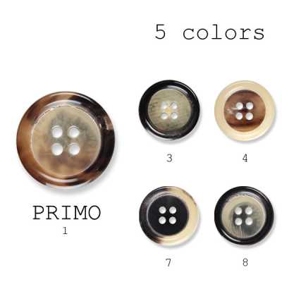プリモ Italian-made Genuine Water Buffalo Buttons For Suits And Jackets
